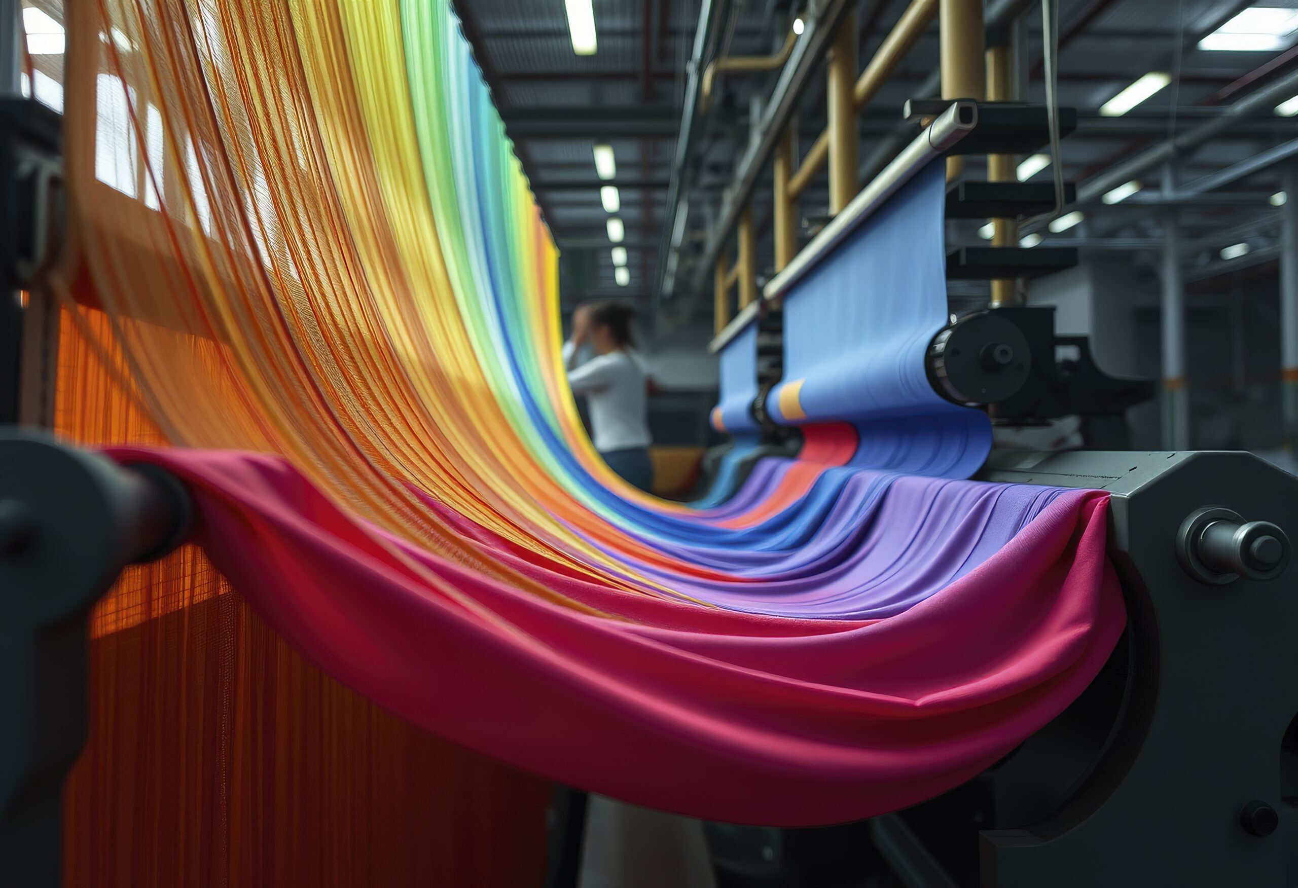 rainbow-colored-curtain-is-hanging-from-pole